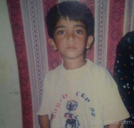 Childhood Picture Of Shahid Khan Afridi
