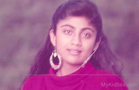 Childhood Picture Of Shilpa Shetty