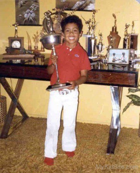 Childhood Picture Of Tiger Woods