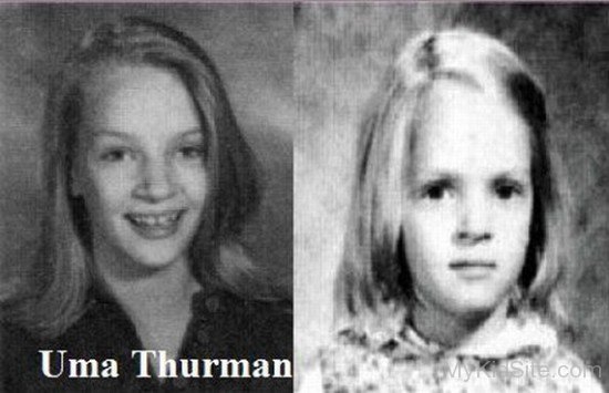 Childhood Picture Of Uma Thurman