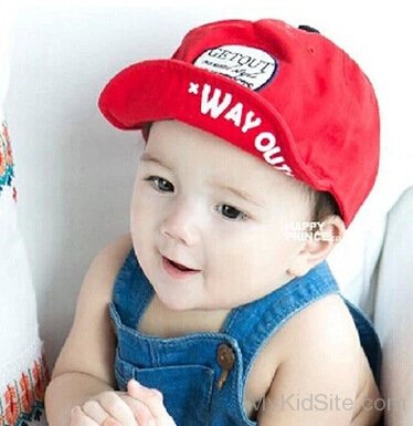 Baby Boy In Red Hat