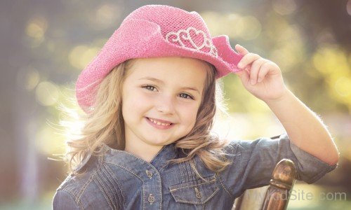 Baby Girl Wearing Hat