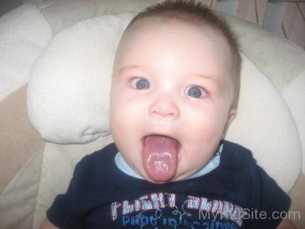 Baby Showing Tongue