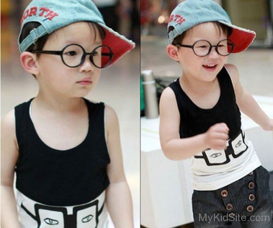 Cute Baby Boy Wearing Hat