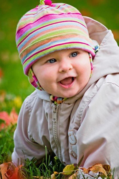 Cute Baby Boy Wearing Hat