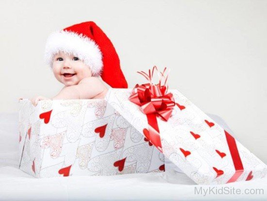 Cute Baby In Gift Box