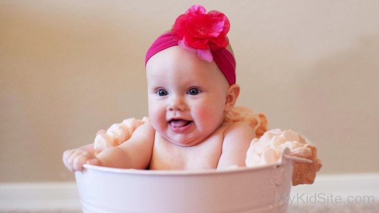 Cute Baby In Tub