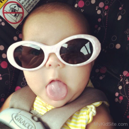 Cute Baby Wearing Glasses