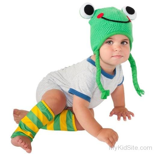 Baby In Frog Costume