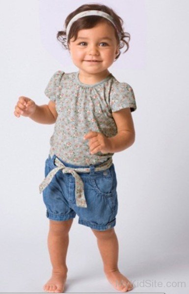 Baby Girl Standing Image