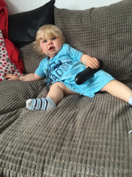 Baby Holding Remote
