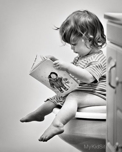 Baby Reading Book Image