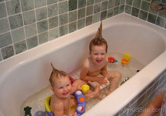 Cute Boys Bathing 