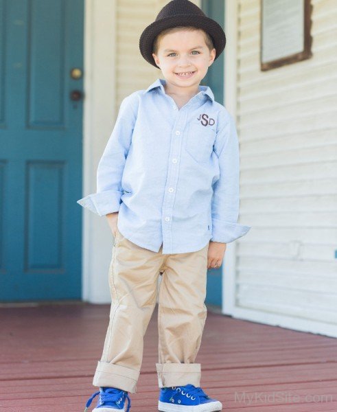 Boy Wearing Black Hat