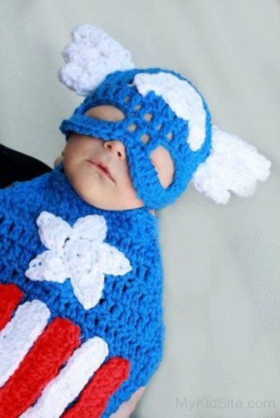 Baby Boy In Captain America Costume