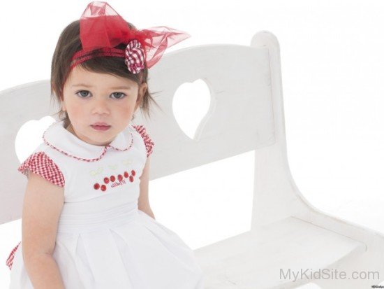  Baby Girl In White Frock