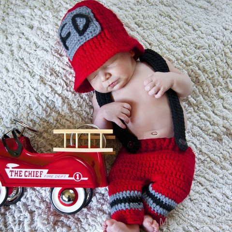 Cute Baby In Red Dress