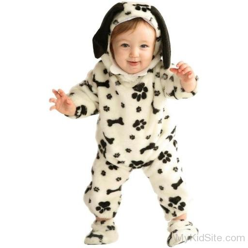 Baby Wearing Funny Dalmatian Dress