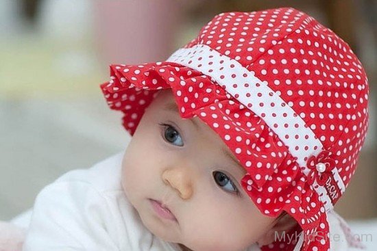  Baby Girl Wearing Red Hat