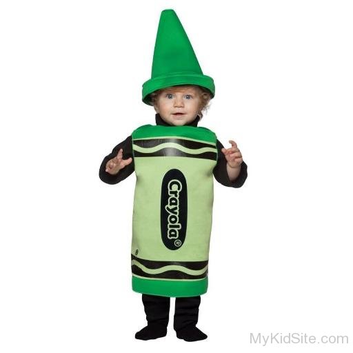 Green Crayola Crayon Toddler Costume