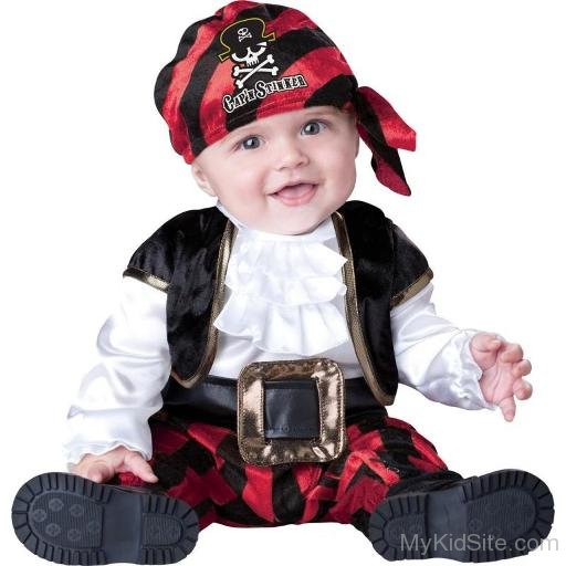 Baby Wearing Pirate Dress