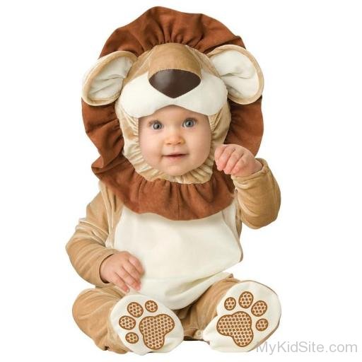 Baby In Lion Costume 