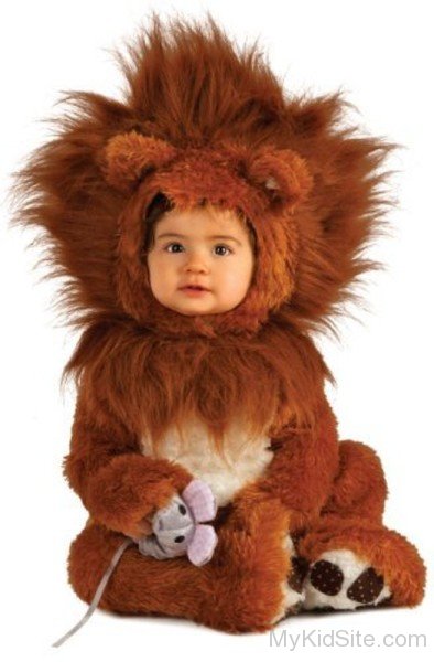 Cute Baby In Lion Dress