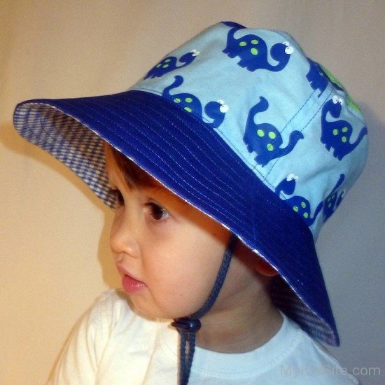 Baby Boy In Blue Hat