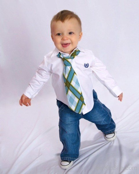 Baby Boy Wearing Tie-Sn12313