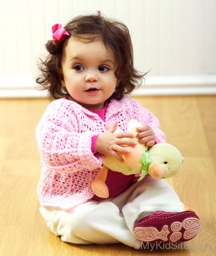 Baby Girl Playing With Toy
