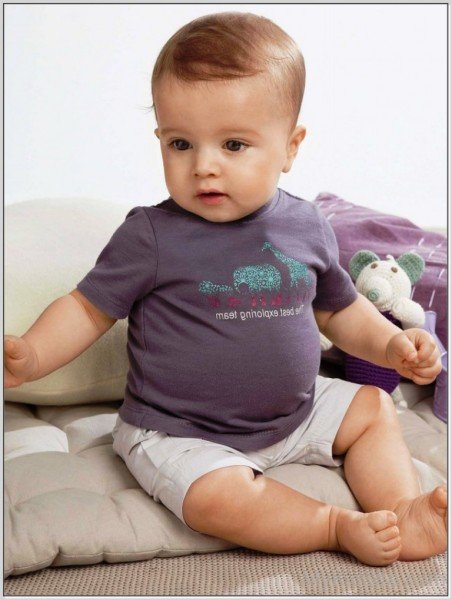 Cute Baby Boy In Easter Outfit-MK456041