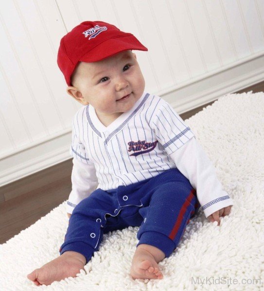 Baby Boy In Red Hat-MK456064