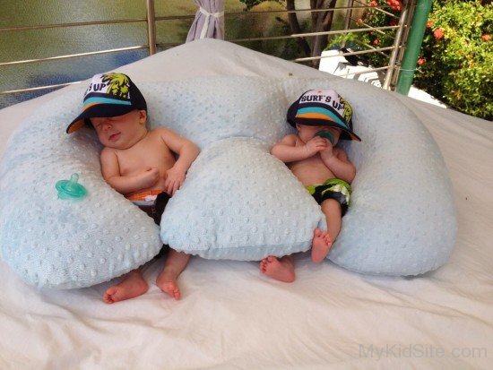Cute Twins Babies Sleeping