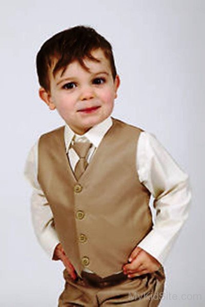 Dashing Boy In Waist Coat Suit-Sn12325
