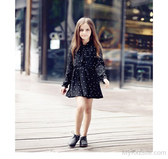 Girl In Black Shoes