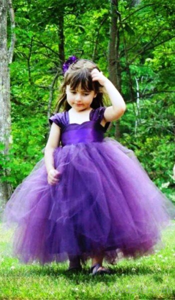 Girl In Purple Dress