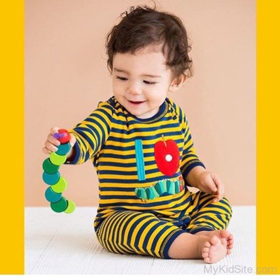 Stylish Baby Boy In Funny Dress