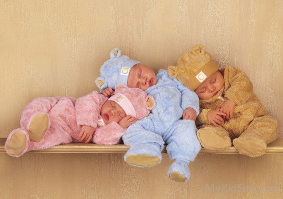 Sweet Babies Sleeping Together