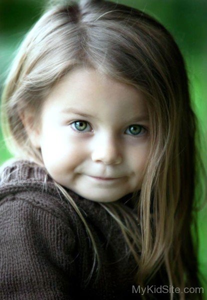 Sweet Girl In Brown Dress