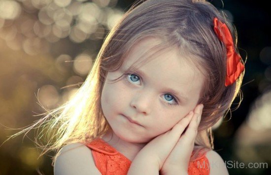Beautiful Baby Girl Blue Eyes -kd21