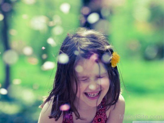 Cute Baby Girl Laughing