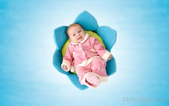 Lovely Baby In Pink Dress