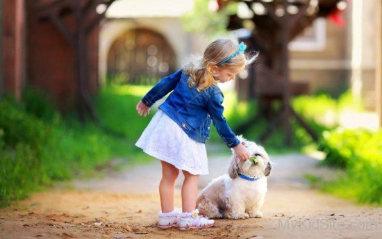 Sweet Baby Girl Wearing Blue Jacket