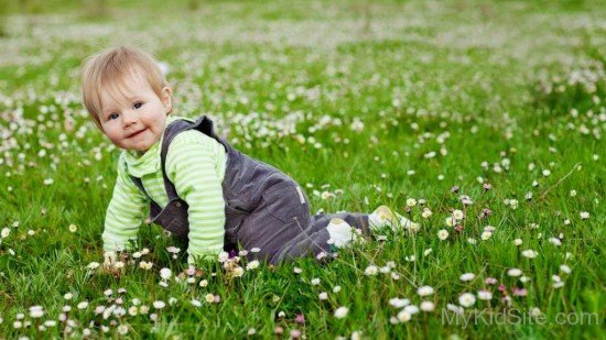 Baby in Light Green Suit