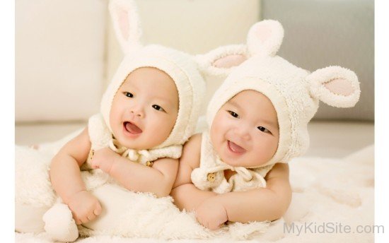 Cute Twin Babies