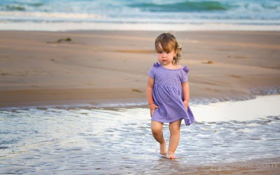 Girl With Purple Dress