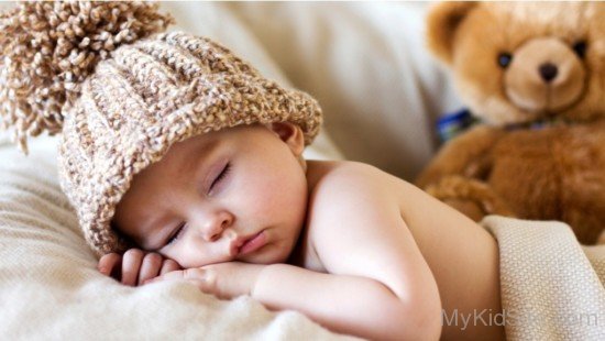 Sleeping Baby Toy Bear-cu311