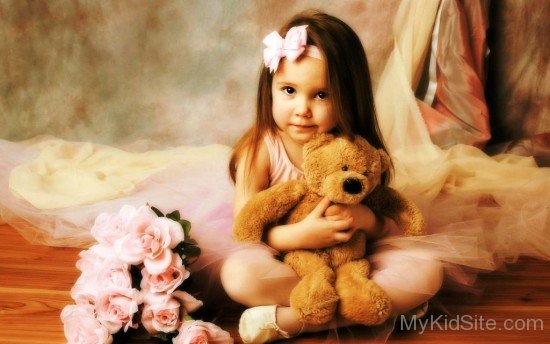 Teddy Bear Cute Girl